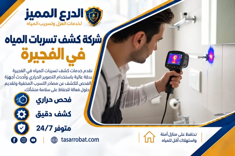شركة كشف تسربات المياه في الفجيرة