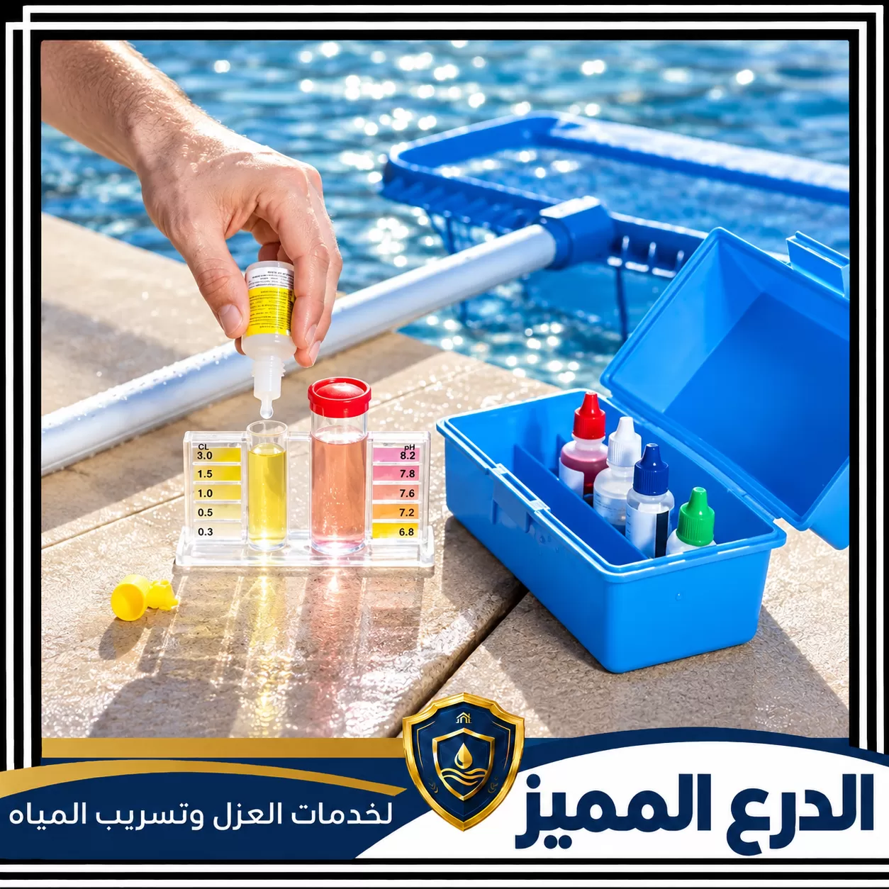 شركة تركيب مسابح المنازل في أم القيوين 0529222463 شركة الدرع المميز